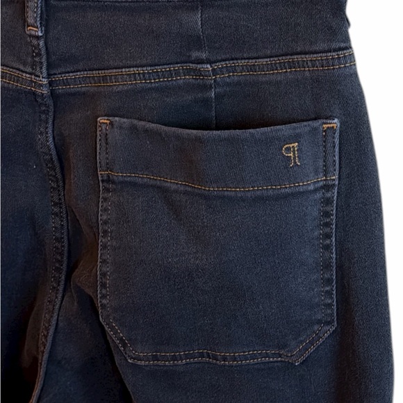 Pilcro Curvy Jeans Size 31 Tall Black Shadow Wash High Rise Wide Leg - Picture 7 of 12